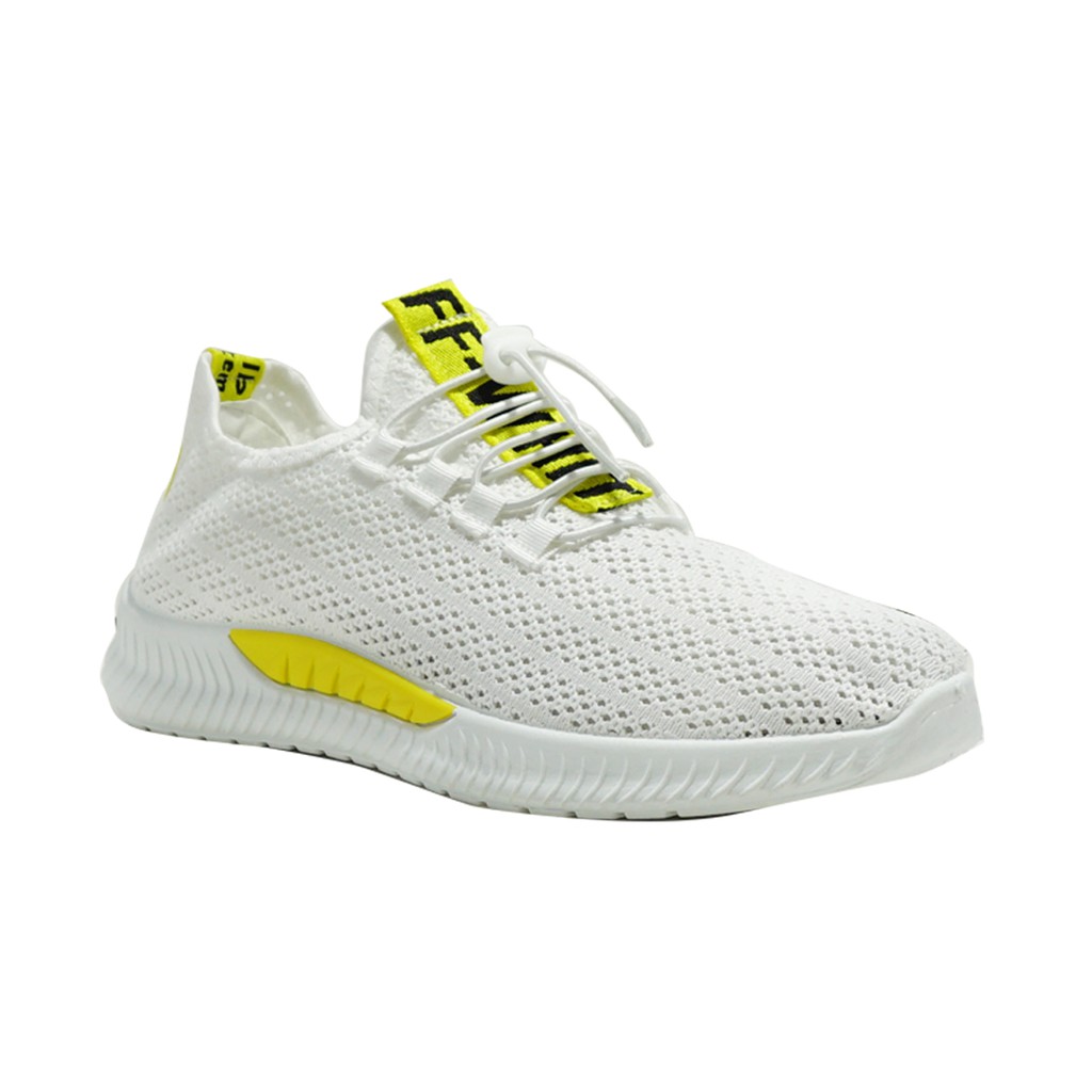 Sepatu Sneakers Pria Dane And Dine -  S0111 Putih Kuning