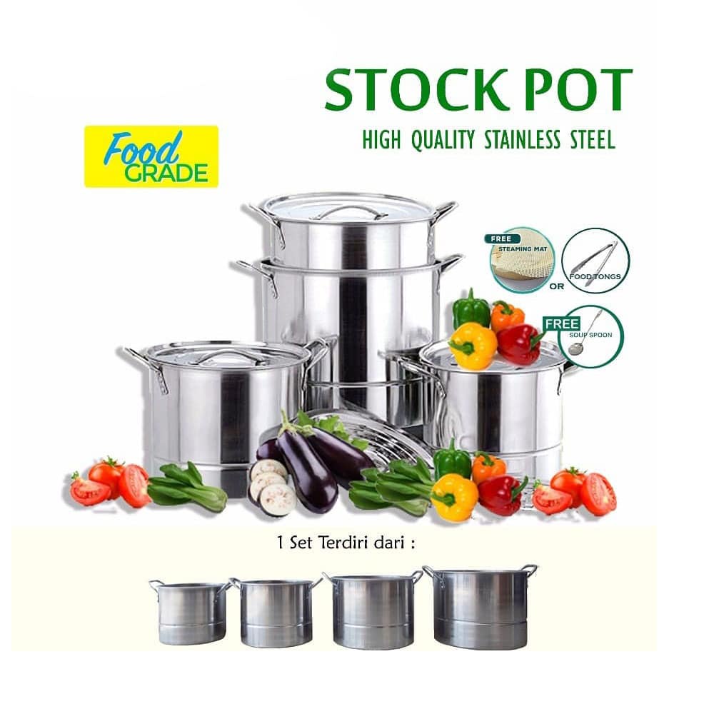 STOCKPOT Panci Set Stainlees