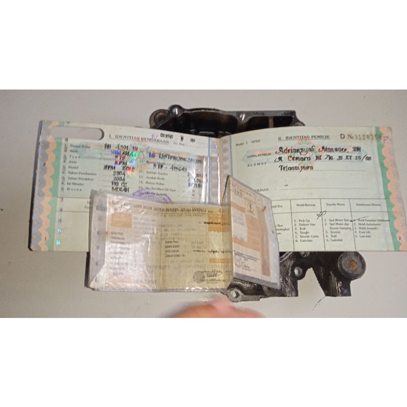 dokumen jupiter castwheel 2004 merah plat bh jambi.