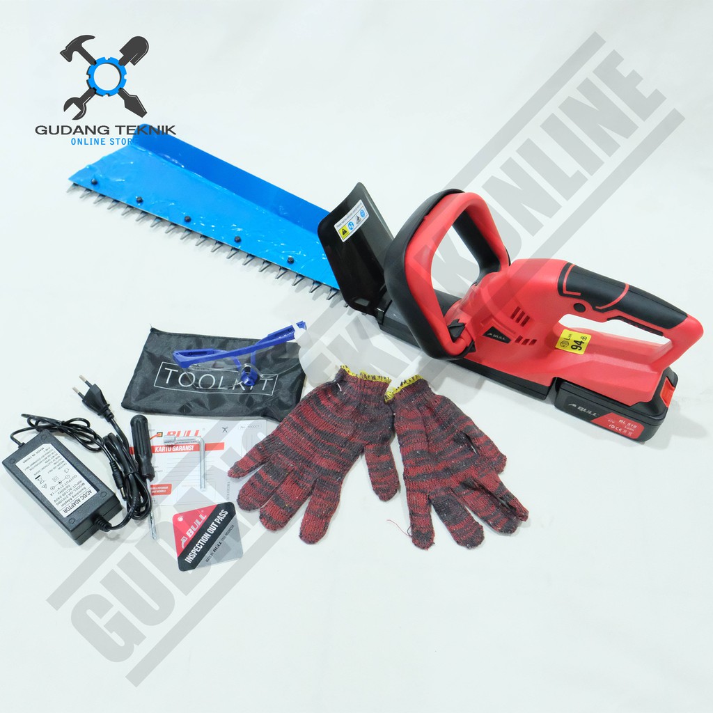 BULL BL519 Tipe B / Mesin Potong Pemotong Dahan Baterai  21V - Cordless Hedge Trimmer Bull BL 519 21V