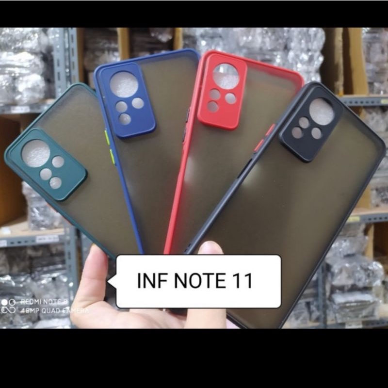 Infinix Hot 11S NFC, Hot 11, Note 11 Pro, Note 11 Soft Hard Case Cover Matte DOVE Fuze Warna