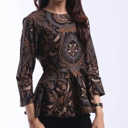 Unik KEMEJA BATIK WANITA  BLOUSE BATIK WANITA  BAJU BATIK WANITA TK03 Limited