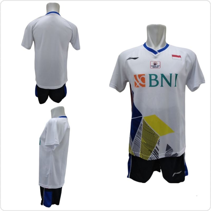 Setelan Badminton Kaos Celana Bulutangkis L156