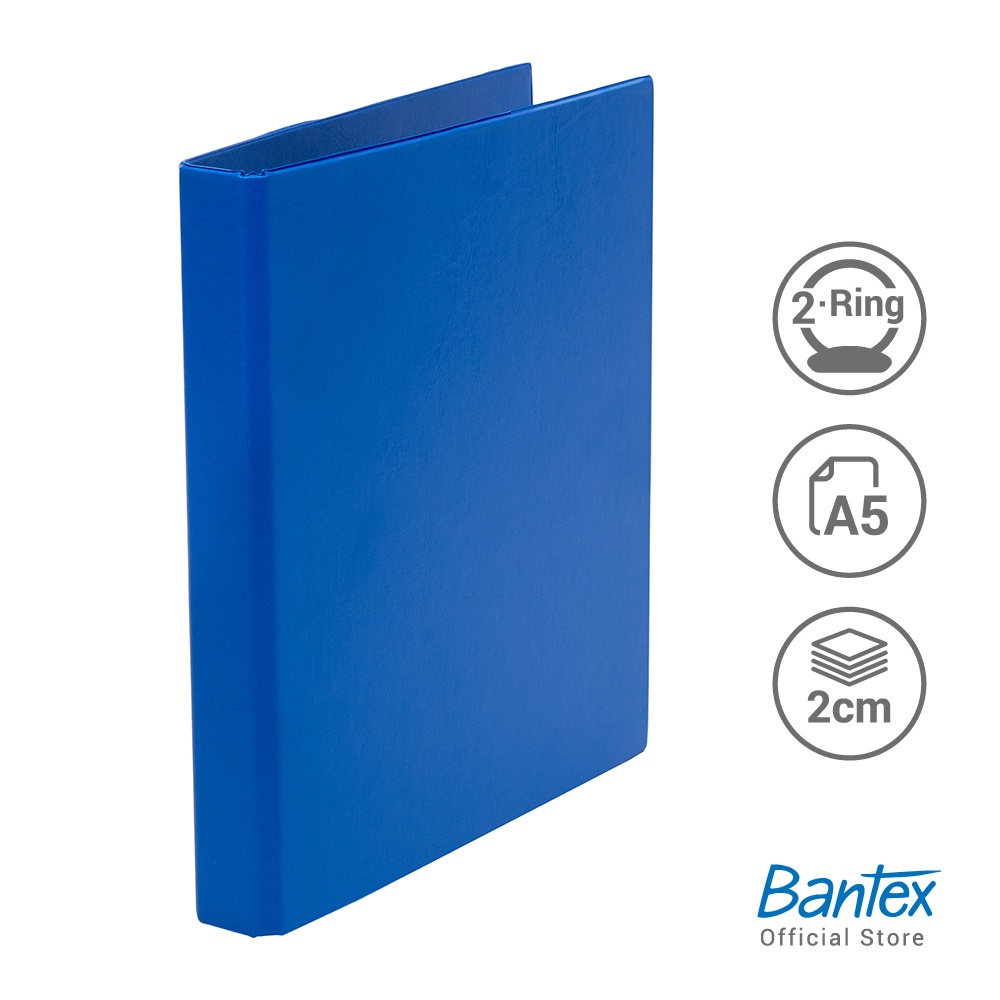 

[Zada] Bantex Ring Binder 2 Ring O 20mm A5 Cobalt Blue 8214 11