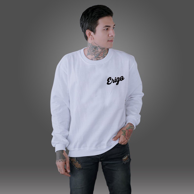 Sweater Pria Deas Off White Beludru Panas Musim Gugur Berkerudung Dingin Remaja Memakai-CN ERIGO KCL PUTIH