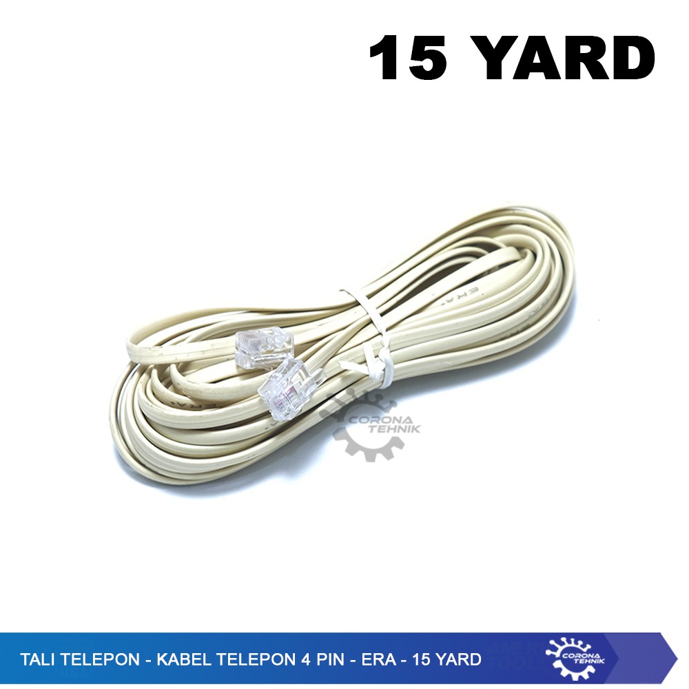 Tali Telepon - Kabel Telepon 4 Pin - ERA - 15 YARD