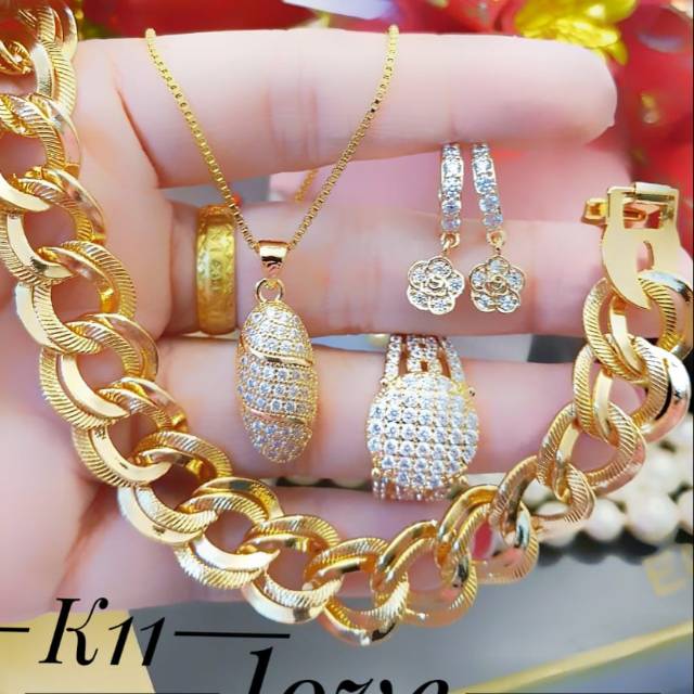 Xuping set perhiasan lapis emas 24k 0201