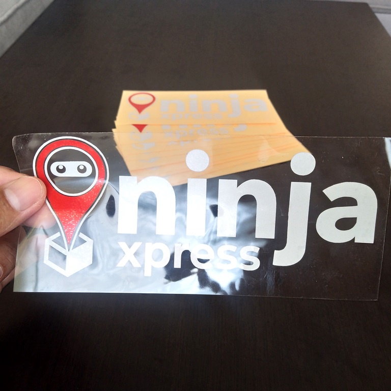 Cutting Stiker Ninja Express Variasi Motor Mobil Sticker Timbul Keren Nyala Dasbor Spakbor Visor Body Kaca Helm Laptop Hologram Reflective Tahan Air Bodi Samping Nama Jepang Scoopy Vario Beat NMAX PCX Vespa Aesthetic Pickup Anime Windshield Kustom Modif