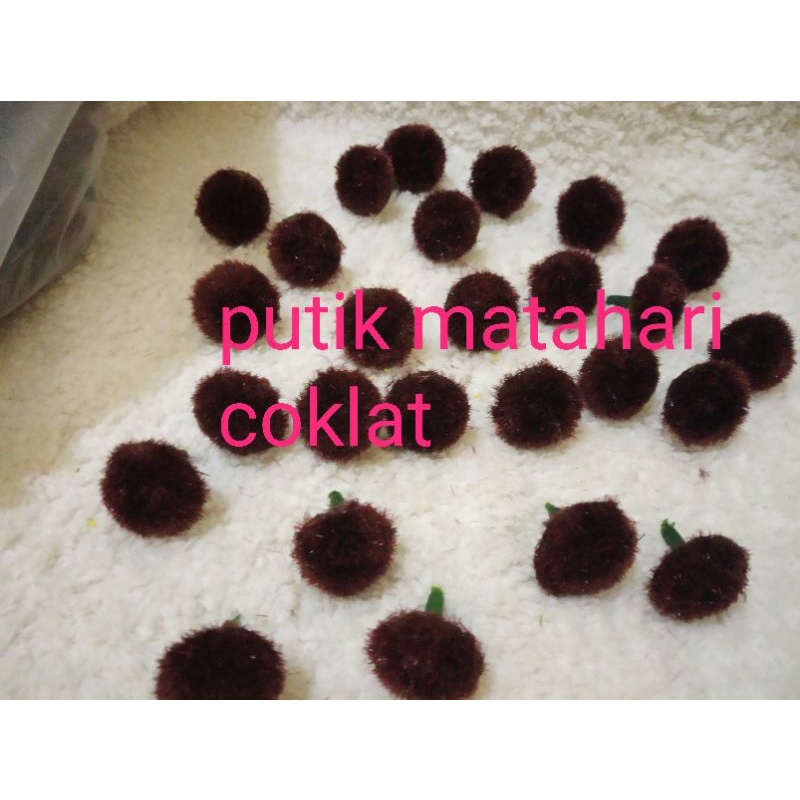 Putik matahari coklat putik bunga plastik putik sari putik bunga stoking putik bahan bunga kain setoking stoking bunga matahari uk 3 cm