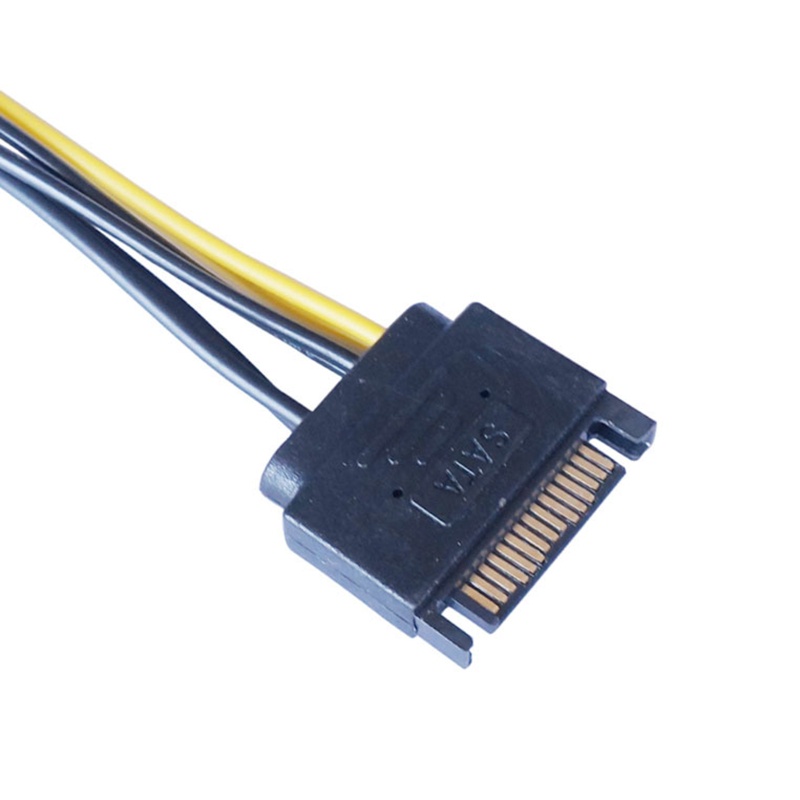 Kabel Listrik PCI-E btsg 15Pin Ke 8Pin 15Pin Ke 8-pin PCI-E Pcie Card Power