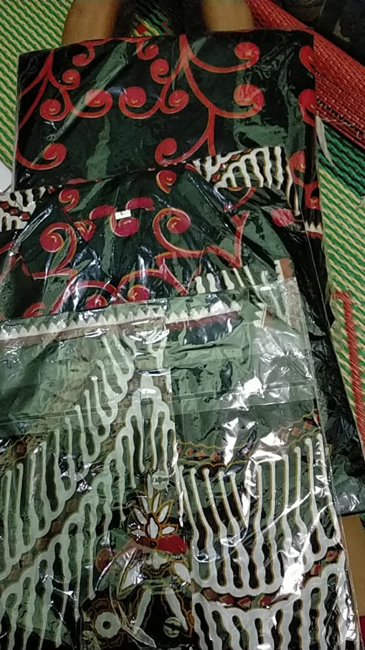 Batik Couple Keluarga - Sania Ruffle Batik Couple Ori Standar & Jumbo - Batik Pekalongan