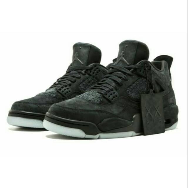 Jual Nike Air Jordan IV x KAWS Black 