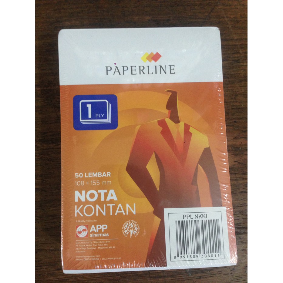 

Nota Kontan Paperline 1 PLY / Nota Kontan Rangkap 1 / Nota K1 PPL