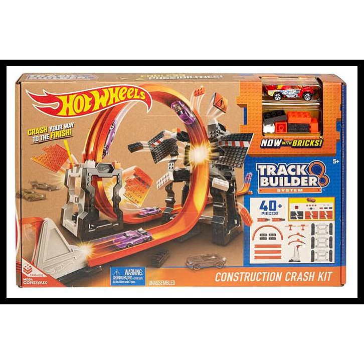 hot wheels track builder turn it curved track set f