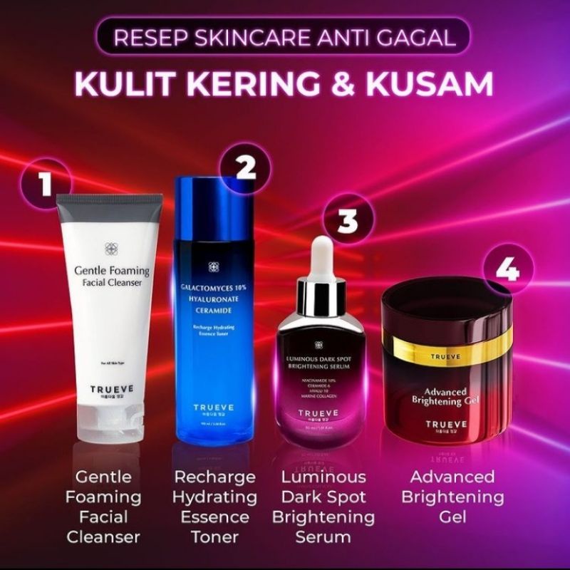 (Clearence Sale) Trueve Luminous Dark Spot Brightening Serum, Acne serum, BHA Aha Serum, Niacinemide 10% serum ,Toner, Moisturizer