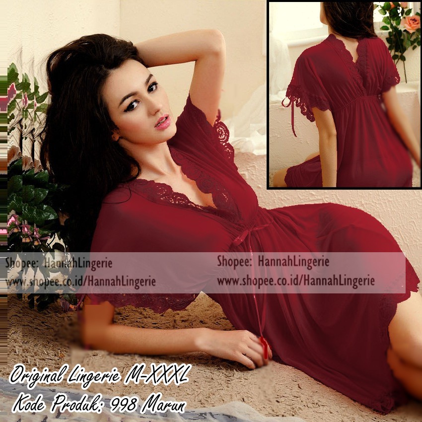 Bigsize L-XXL Hannah Lingerie Original - Baju Tidur Seksi ...