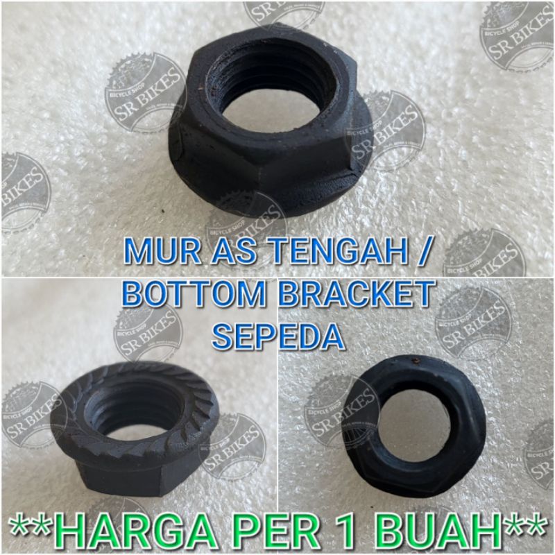 MUR AS TENGAH COTTERLESS / BOTTOM BRACKET BB KOTAK SEPEDA