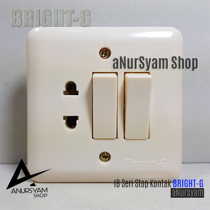 IB Stop Kontak Saklar Seri BRIGHT G / IB Seri Stop BRIGHT-G BG-806