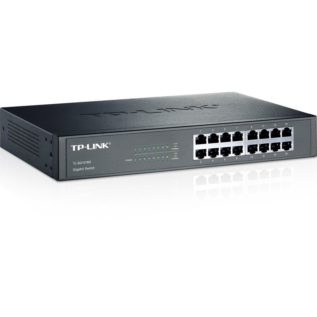 TP-LINK TL-SG1016D 16 Port Gigabit Desktop/Rackmount Switch Hub