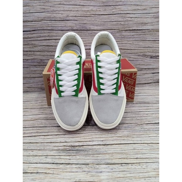 Sepatu vans old skool mars mallow multy shoes sneakers