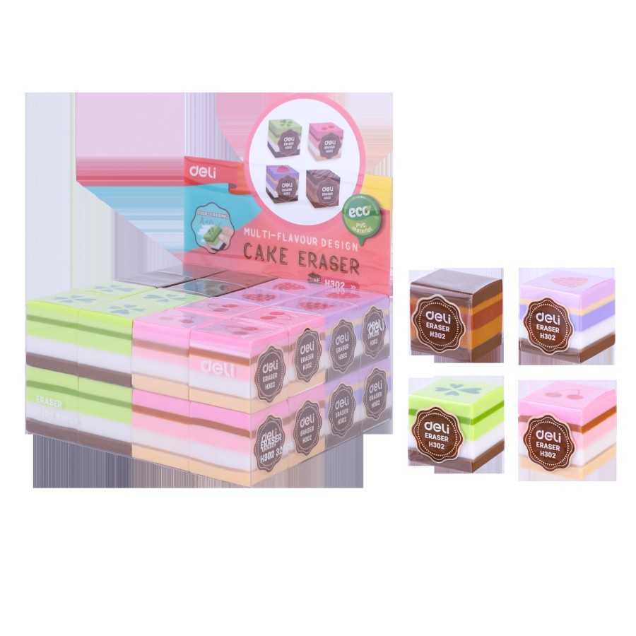 

Deli Multi-flavor cake eraser design penghapus kue EH302