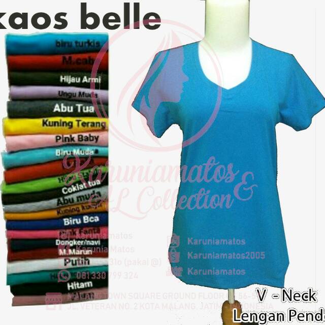 Kaos polos BELLE Vneck
