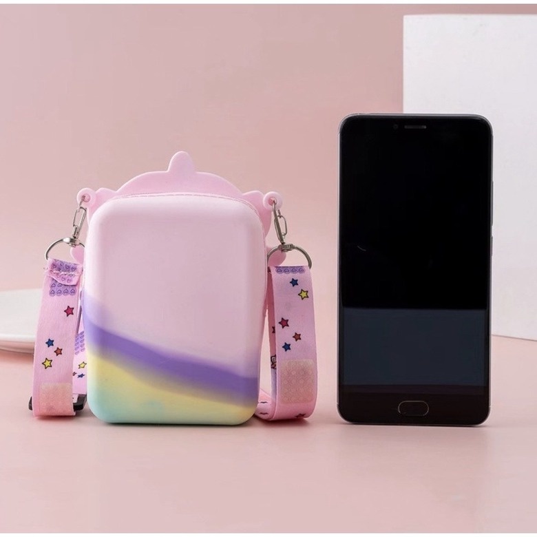 Tas Ransel Pop It Unicorn Rainbow Murah Anak Penghilang Stress Pop it