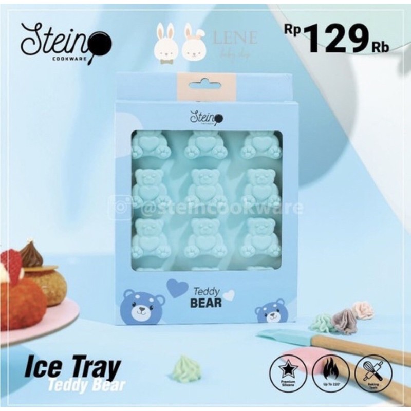 Stein cookware silicone ice tray/Mold flamingo/Teddy bear/Ice cream cetakan es/Ice Tray