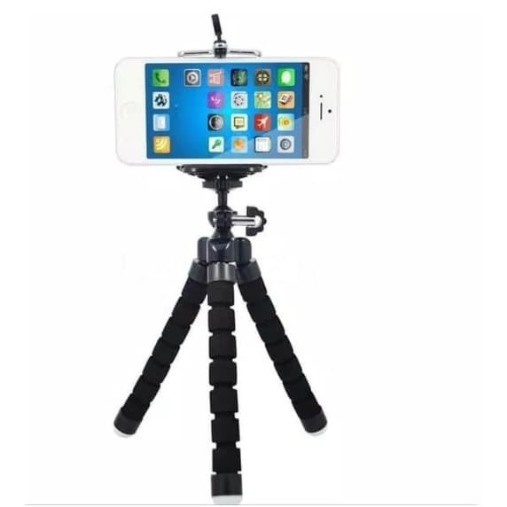 Mini Tripod Spider gurita Flexibel With Free Holder U for Mobile Phone