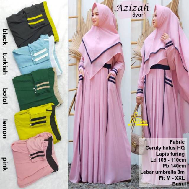 Gamis Azizah Syari by Hasna