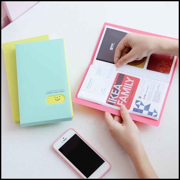 

Tempat Kartu Nama Photo Lomo Card 120Pcs Smiley Multicolor - Kuning