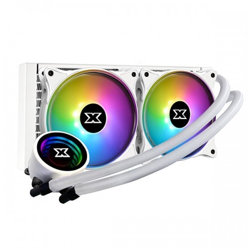 Xagatek Aurora Artic 240 AIO CPU Liquid Cooler White Edition 2x120mm