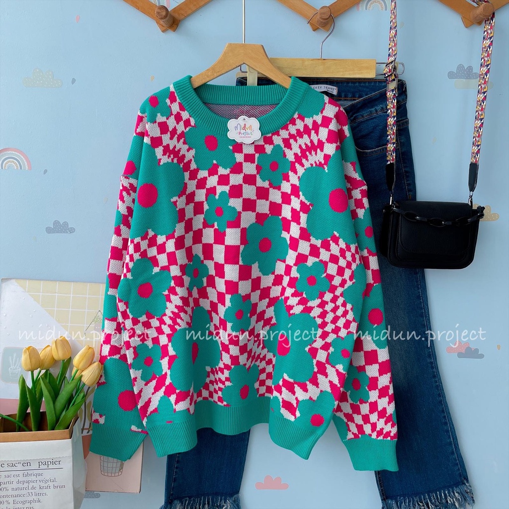 ALESHA KNIT | SWEATER MOTIF PREMIUM