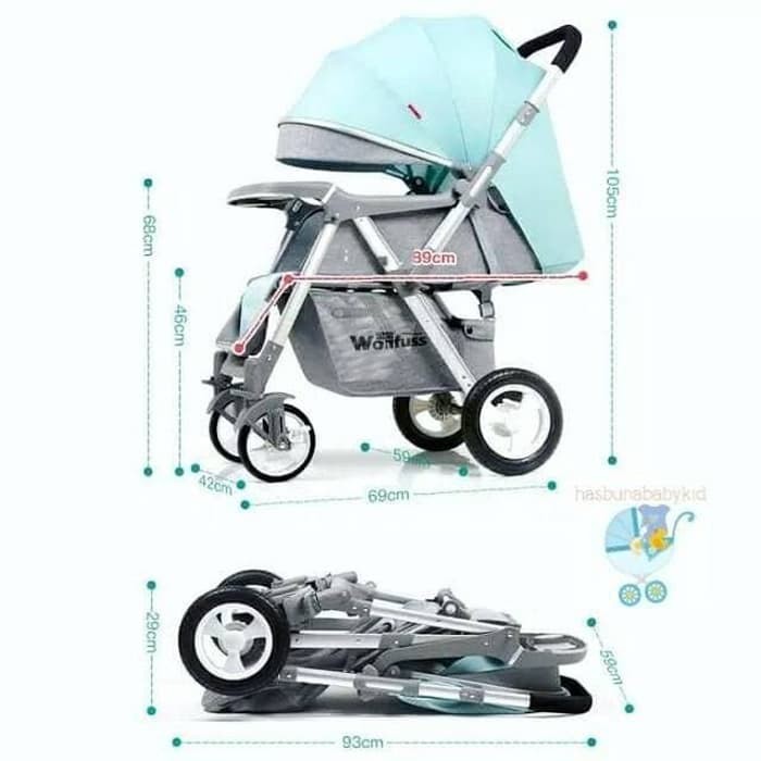 Wonfuss Baby Stroller - Kereta Dorong Bayi Wonfuss - Stroller Bayi