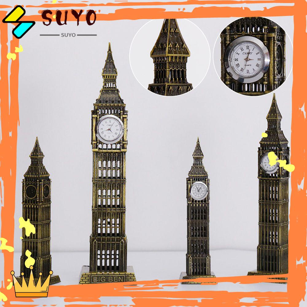 Suyo Ornamen Menara Big Ben Gaya Retro Untuk Dekorasi Rumah