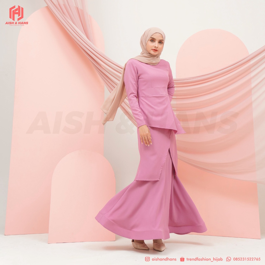 Baju Kurung - Baju kondangan - Baju kurung modern premium - Baju kurung malaysia - One set Baju kuru