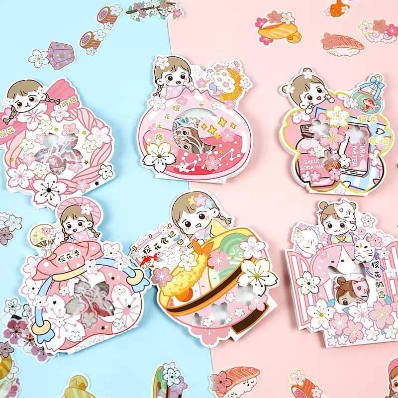 

STIKER PACK SAKURA JAPAN GIRL ESTETIK DEKORASI