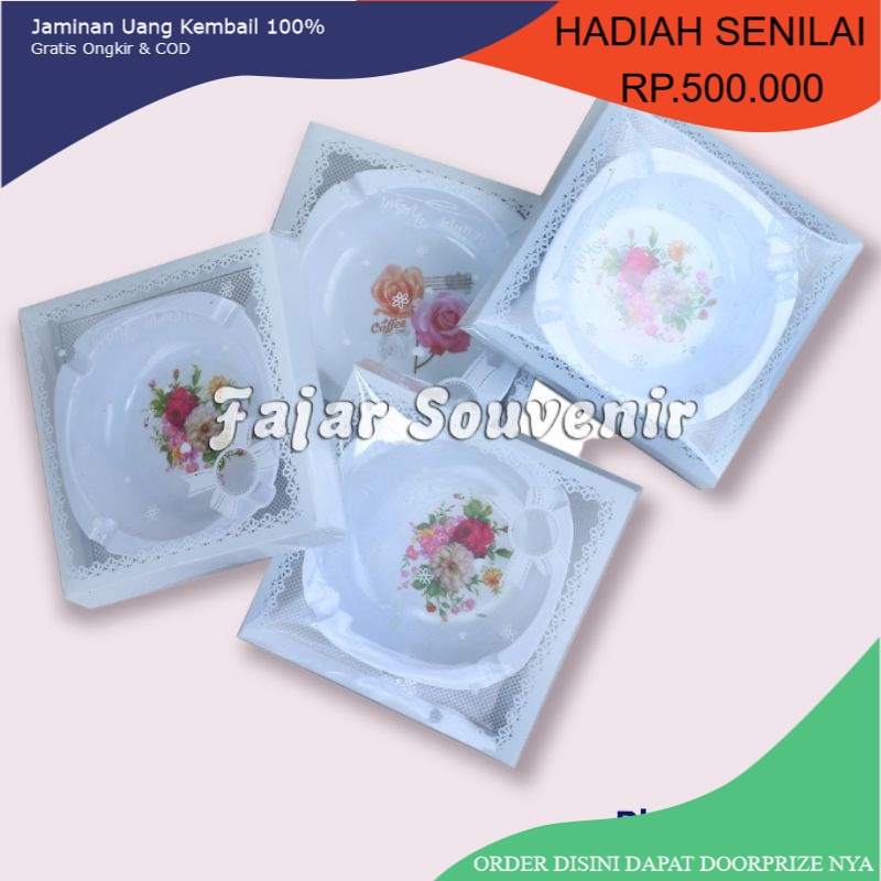 TERMURAH Isi 16 PCS Souvenir Pernikahan Asbak Melamin Kemas mika Hadiah Souvenir Pernikahan murah un