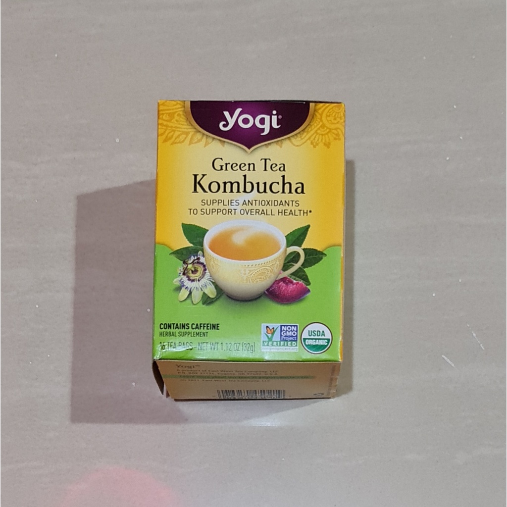 Teh Yogi Tea Green Tea Kombucha Supplier Antioxidant 16 x 2 Gram