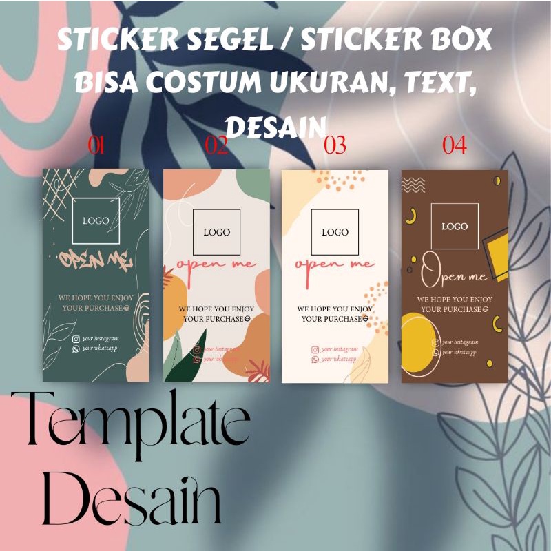 

STICKER SEGEL KEMASAN STICKER BOX STICKER OLSHOP