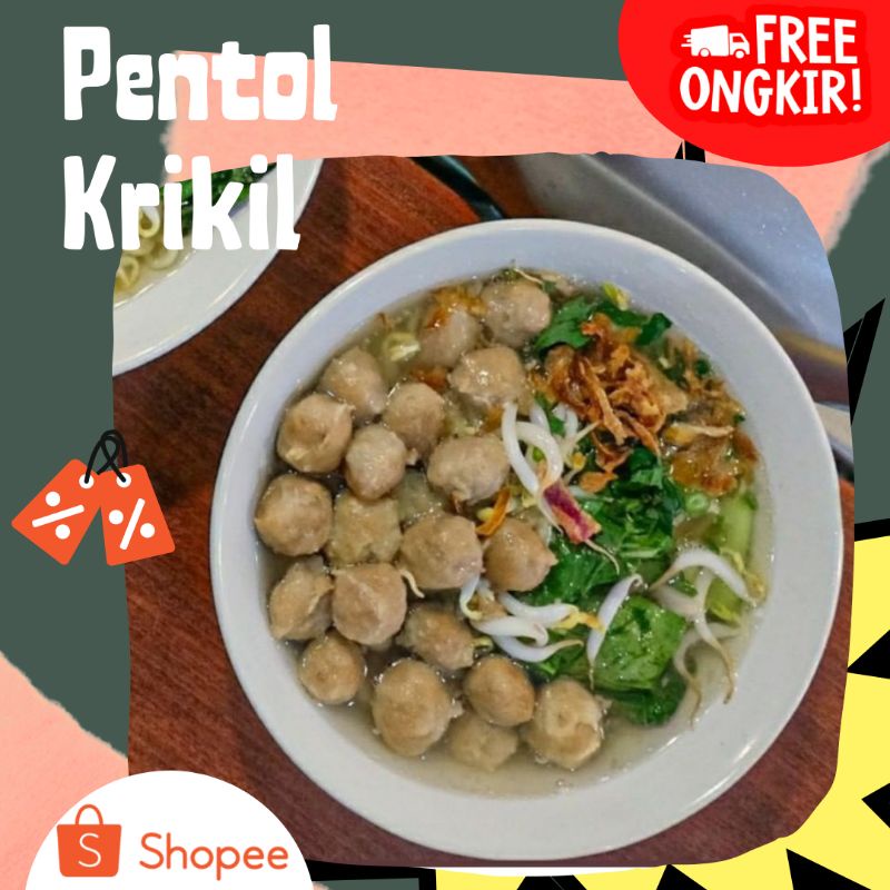 

pentol krikil/mini isi 100+ mini dan pentol ayam halal
