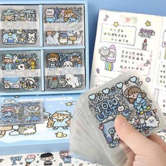 

#sale Stiker Box Viral Sticker Aesthetic Tumbrl 1 Box isi 100 Lembar EDF