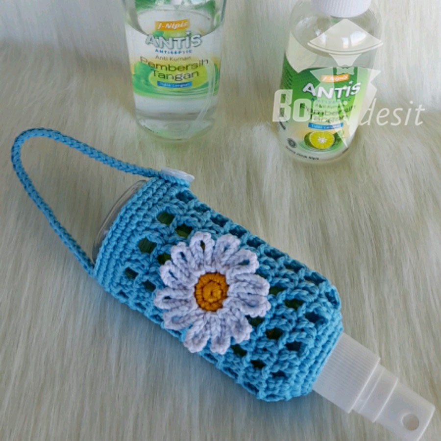 sarung hand sanitizer rajut / holder case hand sanitizer rajut