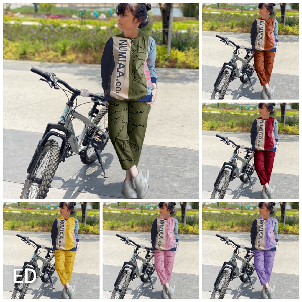 6W - SET NUMIA KIDS ANAK 3-5TH TERGANTUNG ANAK / BUSANA BAJU OLAHRAGA ANAK PEREMPUAN