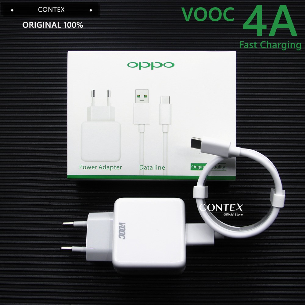 Charger OPPO VOOC ORIGINAL 100% 4A fast charging adapter kabel type-c micro