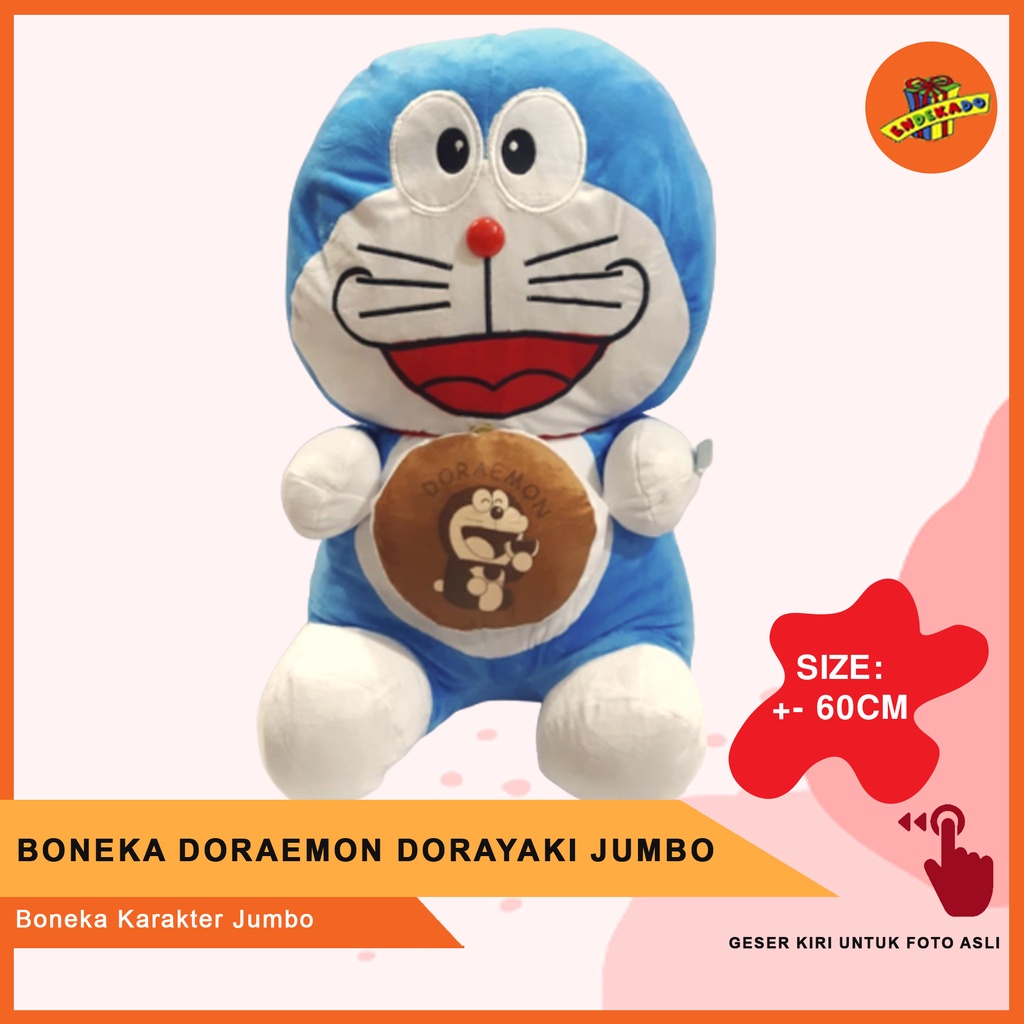 MAKASSAR! BONEKA DORAEMON DORAYAKI JUMBO - Boneka Karakter