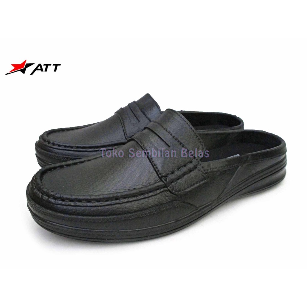 Sepatu Sandal Karet Slip On/Sepatu Karet Selop Casual ATT Bustong/Sepatu Sandal/Sepatu Selop