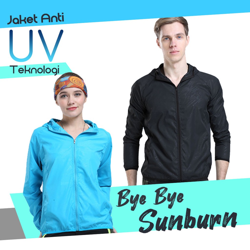 Jual Jaket WANITA / PRIA Anti UV Parasut Waterproof Sun Protection