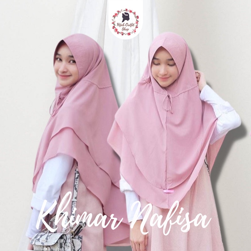 Khimar Nafisa / khimar 2 layer soft pet antem