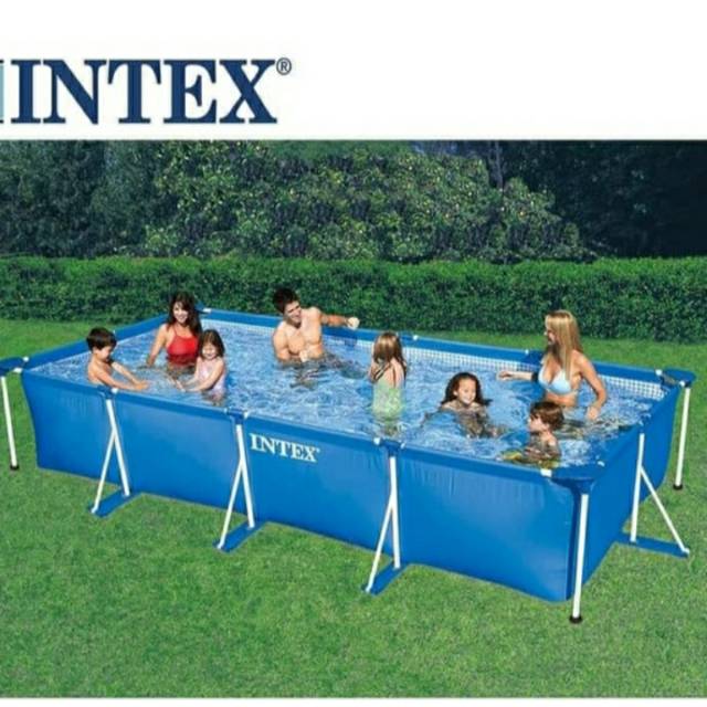 Intex Kolam  Renang  Rectangular Frame Set Pool 28273 4 5 